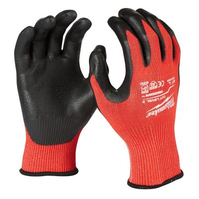 MLW48-22-8932B image(0) - Milwaukee Tool 12 Pk Cut 3 Dipped Gloves - L