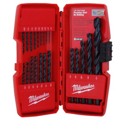 MLW48-89-2801 image(0) - Milwaukee Tool THUNDERBOLT BLACK OXIDE JOBBER LENGTH 21-PC DRILL BIT SET IN CASE