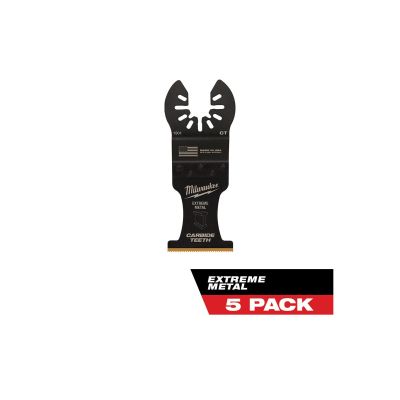 MLW49-25-1505 image(0) - Milwaukee Tool Milwaukee OPEN-LOK 1-3/8" TITANIUM ENHANCED CARBIDE TEETH METAL BLADE 5PK