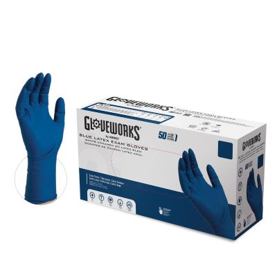 AMXGPLHD84100 image(0) - Ammex Corporation M GlovePlus HD P/F Extra Long Latex Gloves