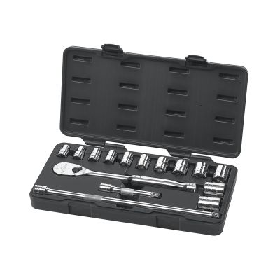 KDT80706 image(0) - GearWrench 15PC 1/2" DR SAE SOCKET SET