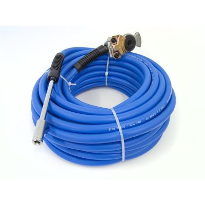 KEN26100 image(0) - Premium Reinforced Hybrid Air Hose - 100 Ft, 1/4" Brass Male Fitting, Max Pressure: 300 PSI, 3/8" I.D.