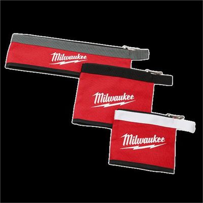 MLW48-22-8183 image(0) - Milwaukee Tool 3PC Multi-Size Zipper Pouches