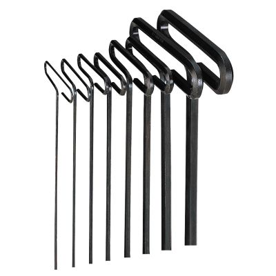 EKL33168 image(0) - Eklind Tool Company HEX KEY SET 8 PC T-HANDLE 6IN SAE 3/32-1/4IN.