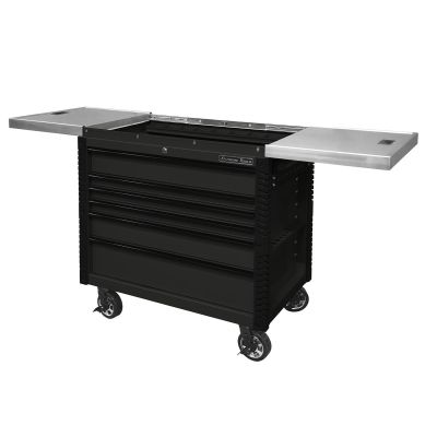 EXTEX4106TCSMBBK image(0) - Extreme Tools 41 in. 6-Drawer Slide Top Tool Cart, Matte Black