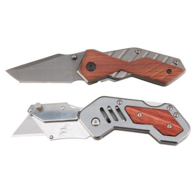 WLMW9373 image(0) - Wilmar Corp. / Performance Tool 2pc Hybrid Handle Knife Set