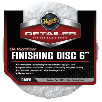 MEGDMF6 image(0) - Meguiar's Automotive DA Microfiber Finishing Disc 6" (2-P