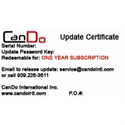 CDOSWPROII image(0) - Cando International Inc. Annual Software Update for HD Pro II