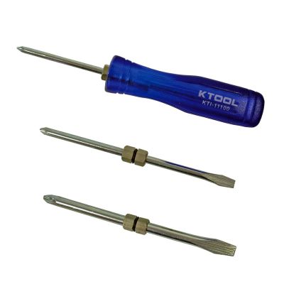 KTI11100 image(0) - K Tool International 6-in-1 Interchangeable Screwdriver Set