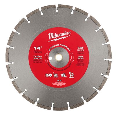 MLW49-93-7940 image(0) - Milwaukee Tool 14" Diamond Premium Segmented