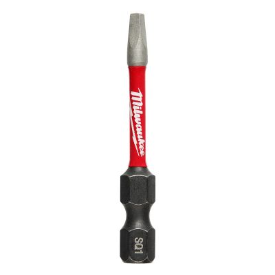 MLW48-32-4171 image(0) - Milwaukee Tool SHOCKWAVE 2" Impact Square Recess #1 Power Bits (25 PK)