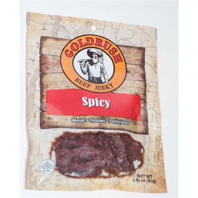 GRJ72125 image(0) - Gold Rush Jerky Spicy 2.85 oz. Beef Jerky - 12 Count (3 lbs.)