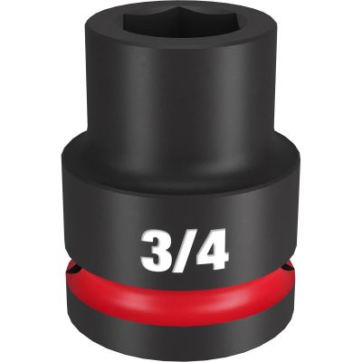 MLW49-66-6303 image(0) - Milwaukee Tool SHOCKWAVE Impact Duty  3/4"Drive 3/4" Standard 6 Point Socket