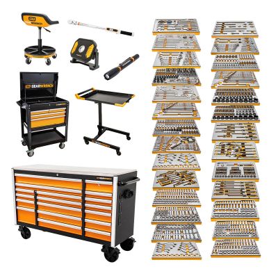 KDTMEGAMOD1268 image(0) - Gearwrench 1268 PC MTS IN MODULAR TRAYS W/STORAGE