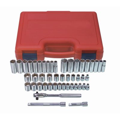 KTI22547 image(0) - K Tool International 47-PIECE 3/8 IN. DR 12-PT SAE AND METRIC