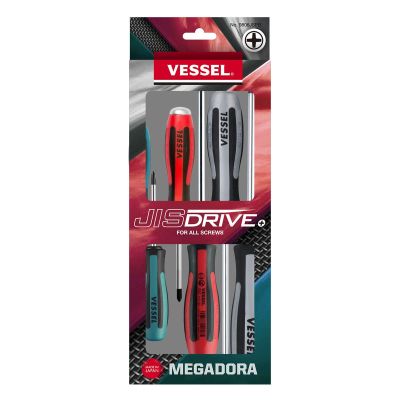 VES9806JSPB image(0) - VESSEL MEGADORA JIS Screwdriver 6PCS. Set