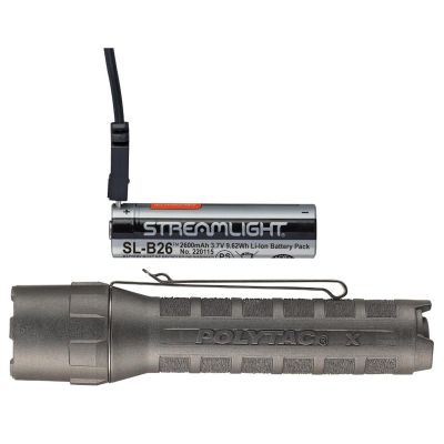 STL88613 image(0) - Streamlight PolyTac X USB Multi-Fuel Polymer Flashlight, Black