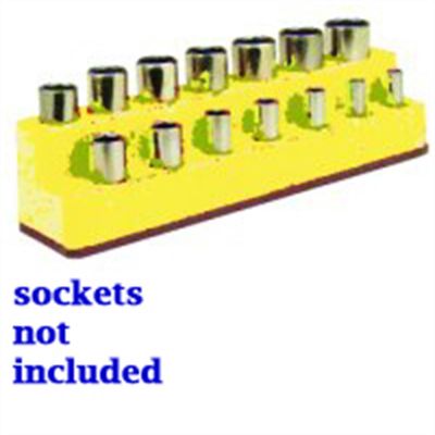 MTS1483 image(0) - Mechanic's Time Savers SOC HOL 3/8 IMP M YELLOW NEON 14 HOL