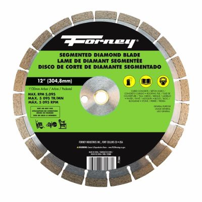 FOR71566 image(0) - Forney Industries Diamond High Speed Contractor Blade, 12 in