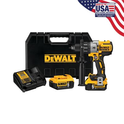 DWTDCD996P2 image(0) - DeWalt Dewalt 20V MAX XR 3 Speed Hammerdrill Kit