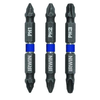 IRWIWAF32DEPHMIX3 image(0) - Irwin Industrial 3PC Double-Ended Screwdriver Power Bit 2-3/8