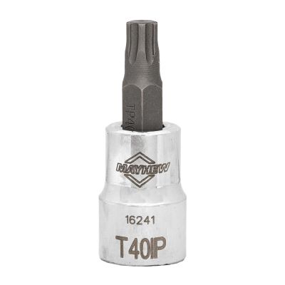 MAY16241 image(0) - Mayhew Mayhew T40IP Torx Plus® Short Insert Socket Bit, 3/8-Inch Drive