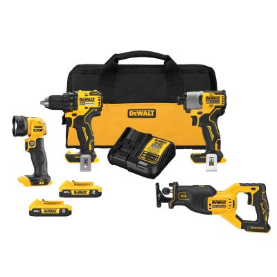 DWTDCK427D2 image(0) - DeWalt DEWALT 20V MAX 4 Tool Combo Kit