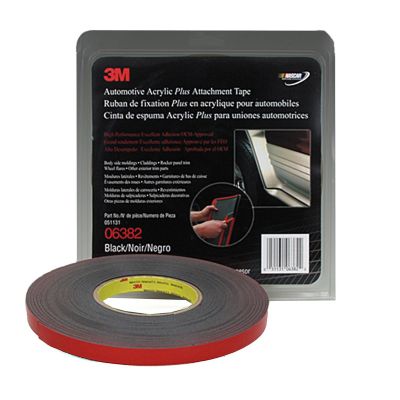 MMM6382 image(0) - 3M FOAM DOUBLE SIDED TAPE 1/2 X 20YD (BLACK)