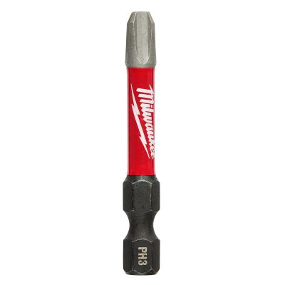 MLW48-32-4163 image(0) - Milwaukee Tool SHOCKWAVE 2" Impact Phillips #3 Power Bits (25 Pk)