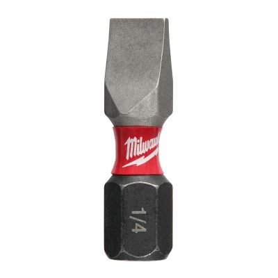 MLW48-32-4118 image(0) - Milwaukee Tool Shockwave Impact Slotted 1/4" Insert Bits (25PK)