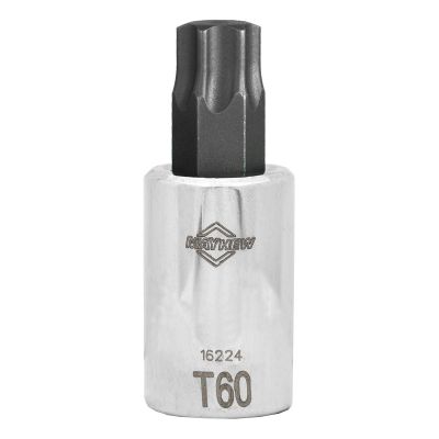 MAY16224 image(0) - Mayhew Mayhew T60 Torx® Short Insert Socket Bit, 1/2-Inch Drive