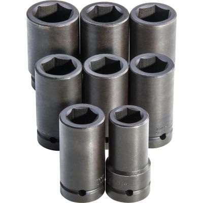 PROJ76104 image(0) - PROTO Proto 1" Drive 8 Piece Deep Metric Impact Socket Set - 6 Point