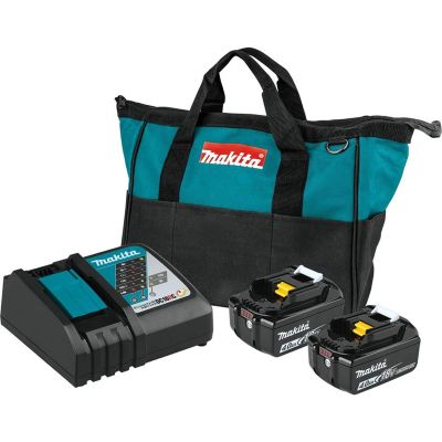 MAKBL1840BDC2 image(0) - Makita 18V LXT Battery and Charger Starter Pack