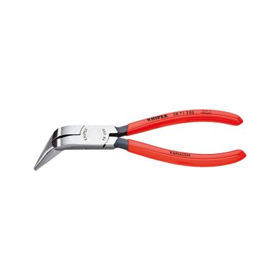 KNP3871-8 image(0) - KNIPEX Plier Long Nose Bent 8 Pvc