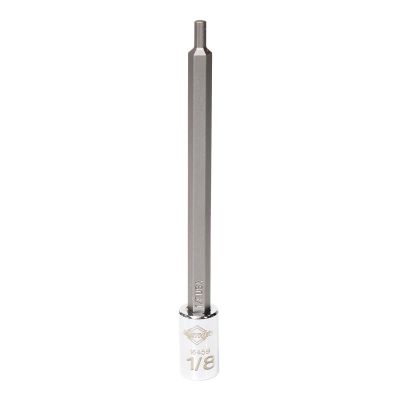 MAY16459 image(0) - Mayhew Mayhew 1/8-Inch SAE Hex Medium Insert Socket Bit, 1/4-Inch Drive