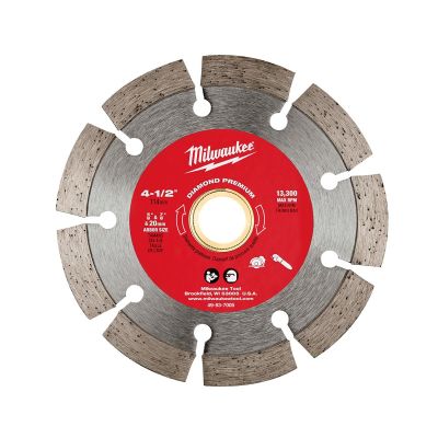 MLW49-93-7005 image(0) - Milwaukee Tool 4 1/2" Diamond Premium Segmented