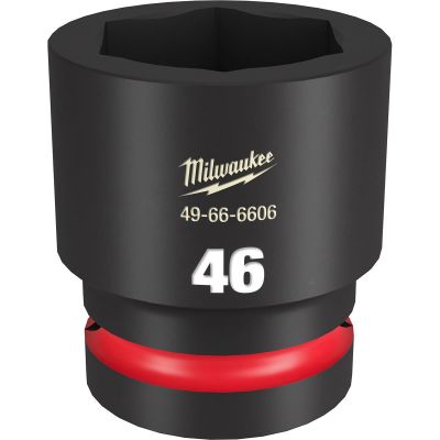 MLW49-66-6606 image(0) - Milwaukee Tool SHOCKWAVE Impact Duty  1"Drive 46MM Standard 6 Point Socket