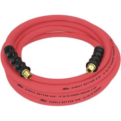 MILULR122538 image(0) - Milton Industries 1/2" x 25' Ultra Lightweight Rubber Hose (w/ 3/8" NPT ends)