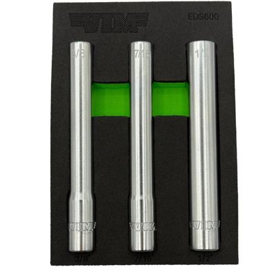 VIMEDS600 image(0) - VIM Tools 3 Piece 3/8 Inch Drive Extra Deep 6 Point SAE Socket Set