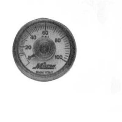 MIL1174-7 image(0) - Milton Industries Gage 1/4" NPT, 0-100 PSI