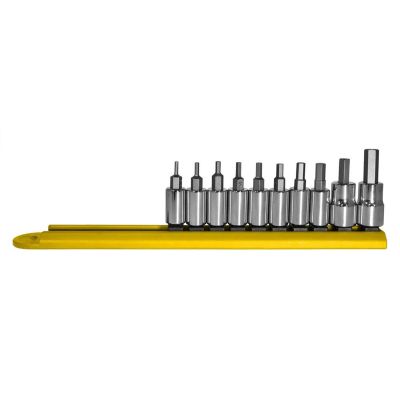 MAY16017 image(0) - 10PC SAE Hex Socket Bit Set