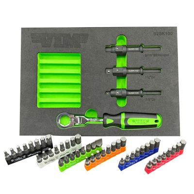 VIMS2BK100K image(0) - VIM Tools 52 Piece Shake 2 Break Master Kit with Impact Bits