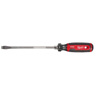 MLWMT209 image(0) - Milwaukee Tool 3/8" Slotted 8" Cushion Grip Screwdriver (USA)