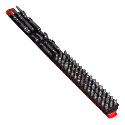 ERN5731 image(0) - Ernst Mfg. 18" 60 Tool Magnetic Bit Bar - Red/Black