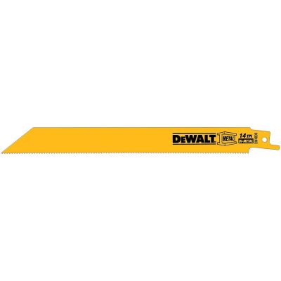 DWTDW4809 image(0) - DeWalt RECIP SAW BLADE 8" 14TPI 5 PK XXX