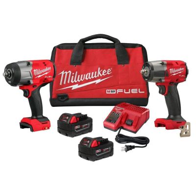 MLW3010-22 image(0) - Milwaukee Tool M18 FUEL 1/2" HTIW & 3/8" MTIW Automotive Combo Kit