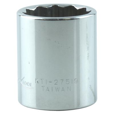 KTI27519 image(0) - K Tool International SOC 19MM 3/8D 12PT SHORT