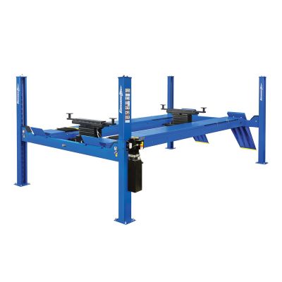 ROTCRA14N202YBL image(0) - Forward Lift 14K Alignment Rack,  4-Post, 215” Wheel Base Max., With 20” Wide Runways,  W/ Standard Drive On Ramps, Includes  2 RRJ70G Jacks,  Bolt On Alignment Kit With Radius Gauges, And Internal Airline Kit,  (ETL