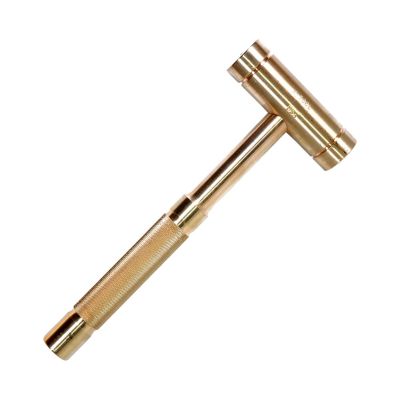 KTI71782 image(0) - K Tool International 27 oz. Solid Brass Hammer with 1-1/16 in. Head Dia