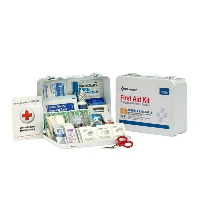 FAO90560 image(0) - First Aid Only 25 Person First Aid Kit ANSI A  Metal Case